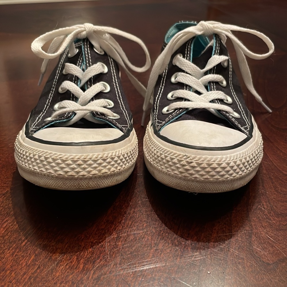 Converse All Star Chuck Taylor black low double tongue women’s size 6 - Picture 7 of 8